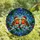 Holiday Enthusiasts' Vibrant Stained Glass Robin Redbreasts Santa Hats Holly Berry Winter Mosaic Stained Glass Suncatcher - pO50DdZd9H