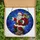 Festive Holiday Enthusiasts' Intricate Stained Glass Santa Claus Ruby Red Emerald Green Cobalt Blue Mosaic Stained Glass Suncatcher - -2LrlK7dRF