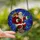 Festive Holiday Enthusiasts' Intricate Stained Glass Santa Claus Ruby Red Emerald Green Cobalt Blue Mosaic Stained Glass Suncatcher - 7U1IQmYjis
