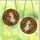 Fall Lovers' Iridescent Ghost Tiffany Stained Glass Emerald Terracotta Autumn Leaves Mosaic Stained Glass Suncatcher - 3