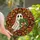 Fall Lovers' Iridescent Ghost Tiffany Stained Glass Emerald Terracotta Autumn Leaves Mosaic Stained Glass Suncatcher - 1