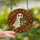 Fall Lovers' Iridescent Ghost Tiffany Stained Glass Emerald Terracotta Autumn Leaves Mosaic Stained Glass Suncatcher - 2