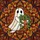 Fall Lovers' Iridescent Ghost Tiffany Stained Glass Emerald Terracotta Autumn Leaves Mosaic Stained Glass Suncatcher - 6