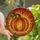 Art Lovers' Intricate Stained Glass Pumpkin Mosaic, Luminous Amber Orange Jewel Tones Stained Glass Suncatcher - 1