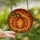 Art Lovers' Intricate Stained Glass Pumpkin Mosaic, Luminous Amber Orange Jewel Tones Stained Glass Suncatcher - 2