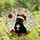 Cat Lovers' Festive Stained Glass Black Cat Santa Hat Emerald Eyes Jewel Tone Christmas Mosaic Stained Glass Suncatcher - A1NQgSN9oz