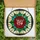 Art Lovers' Luminous Stained Glass Crimson Rose Emerald Teal Geometric Halo Design Stained Glass Suncatcher - 5