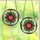 Art Lovers' Luminous Stained Glass Crimson Rose Emerald Teal Geometric Halo Design Stained Glass Suncatcher - 3