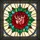 Art Lovers' Luminous Stained Glass Crimson Rose Emerald Teal Geometric Halo Design Stained Glass Suncatcher - 6