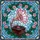 Art Lovers' Tiffany Stained Glass Gramophone, Rosy Pink Emerald Green Teal Floral Mosaic Stained Glass Suncatcher - 6