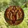 Bigfoot Admirers' Glowing Tiffany Style Bigfoot Striding Forest Mosaic Rich Earth Tones Stained Glass Suncatcher - 4