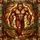 Bigfoot Admirers' Glowing Tiffany Style Bigfoot Striding Forest Mosaic Rich Earth Tones Stained Glass Suncatcher - 6
