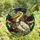 Mardi Gras Celebrants' Tiffany Style Pelican Jester Hat Purple Green Gold Stained Glass Mosaic Stained Glass Suncatcher - 4