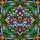 Art Lovers' Tiffany Stained Glass Fleur-de-lis Jewel Tone Intricate Geometric Mosaic Stained Glass Suncatcher - 6