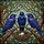 Fantasy Art Fans' Intricate Tiffany Stained Glass Indigo Violet Amber Ravens Nest Forest Mosaic Stained Glass Suncatcher - 6