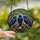 Fantasy Art Fans' Intricate Tiffany Stained Glass Indigo Violet Amber Ravens Nest Forest Mosaic Stained Glass Suncatcher - zM9V6G6GEH