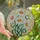 Nature Lovers' Vibrant Stained Glass Daisy Cluster Tiffany Style Jewel Tones Botanical Mosaic Stained Glass Suncatcher - 1