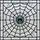 Gothic Art Fans' Tiffany Style Spiderweb Teal Gem Crystal Stained Glass Mosaic Stained Glass Suncatcher - 6