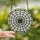 Gothic Art Fans' Tiffany Style Spiderweb Teal Gem Crystal Stained Glass Mosaic Stained Glass Suncatcher - 2