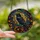Nature Lovers' High Contrast Stained Glass Raven Iridescent Blue Autumn Jewel Tone Mosaic Stained Glass Suncatcher - TklPqupnsE