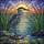 Nature Lovers' Intricate Tiffany Stained Glass Night Heron Wetland Sunset Mosaic Stained Glass Suncatcher - 6