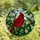 Nature Lovers' Vibrant Red Cardinal Tiffany Stained Glass Art Intricate Foliage Stained Glass Suncatcher - vYkuYAhiLN