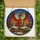 Dragon & Book Lovers' Fiery Stained Glass Dragon Arcane Library Celestial Jewel Tone Design Stained Glass Suncatcher - 5