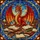 Dragon & Book Lovers' Fiery Stained Glass Dragon Arcane Library Celestial Jewel Tone Design Stained Glass Suncatcher - 6