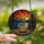Nature Lovers' Vibrant Jewel Tone Tiffany Stained Glass Campfire Mountain Lake Sunset Artwork Stained Glass Suncatcher - 1zfwjeMJMr
