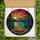 Nature Lovers' Vibrant Jewel Tone Tiffany Stained Glass Campfire Mountain Lake Sunset Artwork Stained Glass Suncatcher - LAZEimsVtm