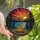 Nature Lovers' Vibrant Jewel Tone Tiffany Stained Glass Campfire Mountain Lake Sunset Artwork Stained Glass Suncatcher - iNrv_8WXdW