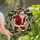 Christmas Football Fans' Tiffany Stained Glass Santa Football Jewel Tone Pine Branch Mosaic Stained Glass Suncatcher - IabsrpJPHq