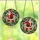Christmas Football Fans' Tiffany Stained Glass Santa Football Jewel Tone Pine Branch Mosaic Stained Glass Suncatcher - O7AB4OGdNh