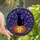 Halloween Decor Lovers' Whimsical Stained Glass Pumpkin Black Cat Starry Night Floral Art Stained Glass Suncatcher - 1