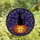 Halloween Decor Lovers' Whimsical Stained Glass Pumpkin Black Cat Starry Night Floral Art Stained Glass Suncatcher - 4