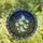 Whimsical Spirit Lovers' Tiffany Stained Glass Ghosts, Luminous Blue Purple Forest & Floral Art Stained Glass Suncatcher - 4
