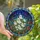 Whimsical Spirit Lovers' Tiffany Stained Glass Ghosts, Luminous Blue Purple Forest & Floral Art Stained Glass Suncatcher - 1