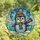Cute Animal Lovers' Tiffany Stained Glass Penguin Winter Wonderland Jewel Tones Stained Glass Suncatcher - 4