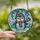 Cute Animal Lovers' Tiffany Stained Glass Penguin Winter Wonderland Jewel Tones Stained Glass Suncatcher - 2