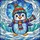 Cute Animal Lovers' Tiffany Stained Glass Penguin Winter Wonderland Jewel Tones Stained Glass Suncatcher - 6