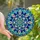 Winter Enthusiasts' Detailed Tiffany-Style Jewel-Toned Snowflake Crystalline Mosaic Stained Glass Suncatcher - MgYSFb-V_y