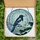 Nature Lovers' Iridescent Stained Glass Magpie Winter Teal Blue Mosaic Art Stained Glass Suncatcher - WdCRvqAqoe