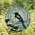 Nature Lovers' Iridescent Stained Glass Magpie Winter Teal Blue Mosaic Art Stained Glass Suncatcher - xnpGZHXX-a