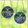 Holiday Enthusiasts' Intricate Stained Glass Christmas Garland, Ruby Emerald Golden Ornaments, Snowflakes Mosaic Stained Glass Suncatcher - 3