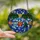 Holiday Enthusiasts' Intricate Stained Glass Christmas Garland, Ruby Emerald Golden Ornaments, Snowflakes Mosaic Stained Glass Suncatcher - 2