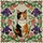 Cat Lovers' Intricate Jewel Tone Calico Cat Floral Stained Glass Mosaic Stained Glass Suncatcher - 6