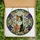 Cat Lovers' Intricate Jewel Tone Calico Cat Floral Stained Glass Mosaic Stained Glass Suncatcher - h4o-bPEa32