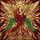 Devotional Art Lovers' Tiffany Stained Glass Angel Golden Trumpet Ornate Red Gold Emerald Celestial Mosaic Stained Glass Suncatcher - 6