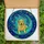 Labrador Enthusiasts' Tiffany Style Stained Glass Yellow Lab Cosmic Crescent Moon Jewel Tones Mosaic Stained Glass Suncatcher - Ze2SVUV6d1