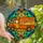 Art & Transport Lovers' Tiffany Stained Glass Orange Delivery Truck Geometric Jewel Tone Mosaic Stained Glass Suncatcher - 1